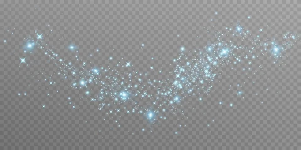 Experience the Sparkling Blue Glitter Effect with mesmerizing Light Particles in Illustrazione stock