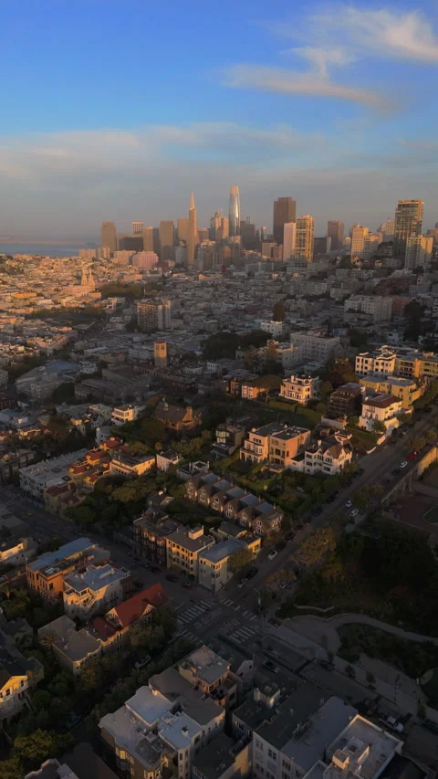 Experience a stunning aerial view showcasing the cityscape and vibrant streets Stock Footage 310523784
