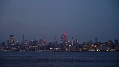Experience the stunning and breathtaking view of the iconic New York City Stock Footage 291026469