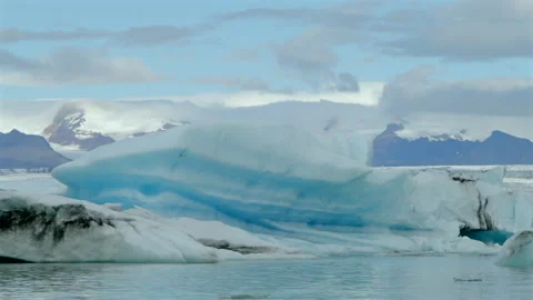 Experience the Stunning and Breathtaking Views of Jokulsarlon Glacier Lagoon in Stock Footage 306047864