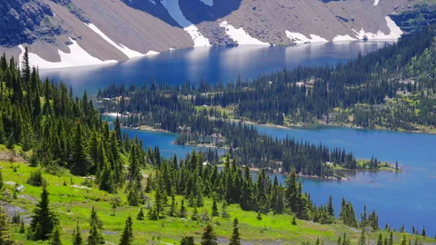 Experience the Stunning and Breathtaking Views of Glacier National Park in Stock Footage 313563355