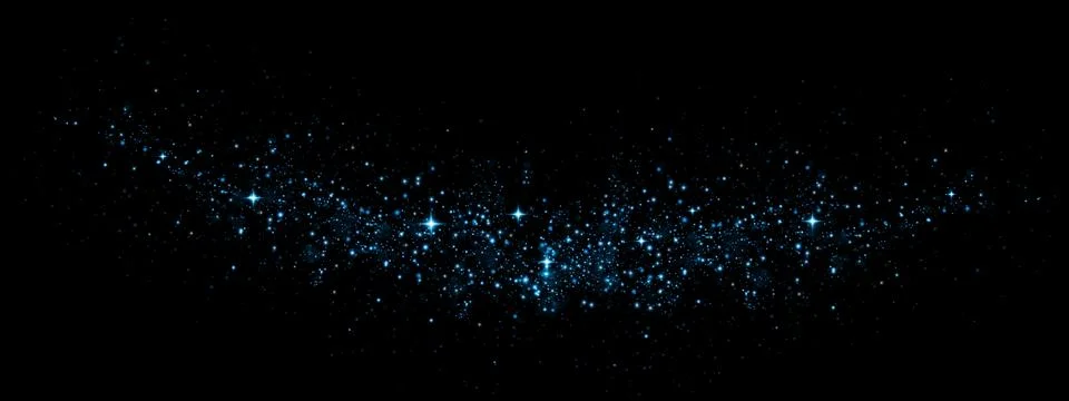 Experience a Stunning Cosmic Background featuring mesmerizing Blue Stars and Stock-Illustration