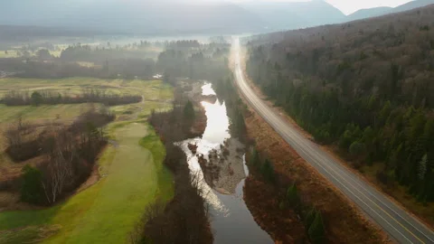 Experience the stunning view of Mount Washington, especially during the vibrant Stock Footage 305494024
