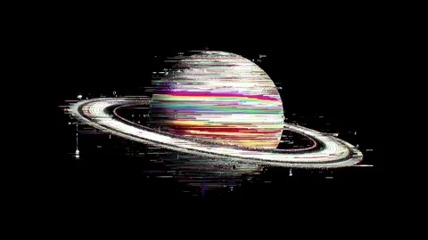 Experience a stunning visual journey featuring Saturn in a unique stop motion Stock Footage 318454648