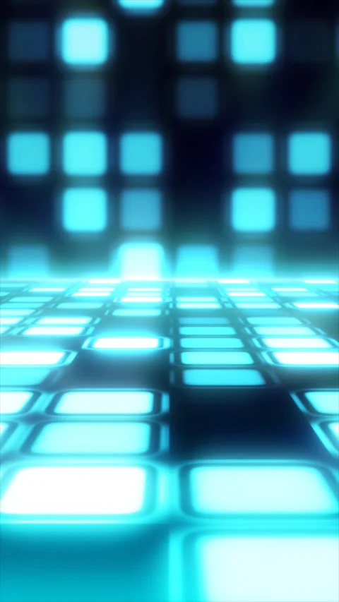 Experience vibrant blue tiles in constant motion Stock Footage 314169969