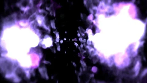 Experience the vibrant energy of a nebula cloud, a stunning explosion of purple Stock Illustration