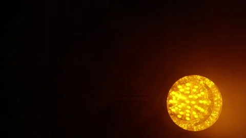 Experience the vibrant LED flashing lights. Dynamic red, blue, and green LED Stock Footage 311281432