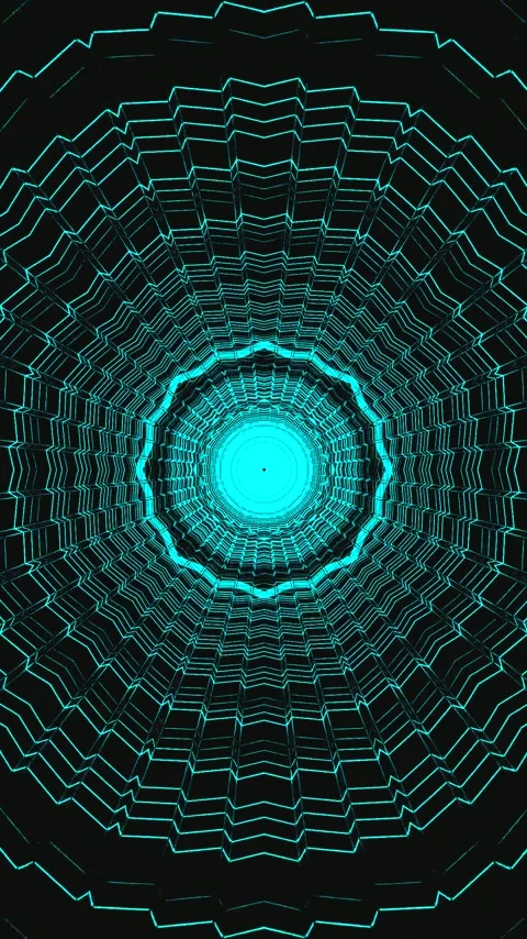 Experience a vibrant tunnel video loop for screensaver use featuring bright.. Stock Footage 321571915
