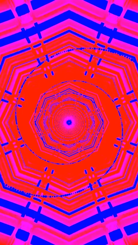 Experience vibrant tunnel visuals in a seamless loop for captivating digita.. Stock Footage 321566996
