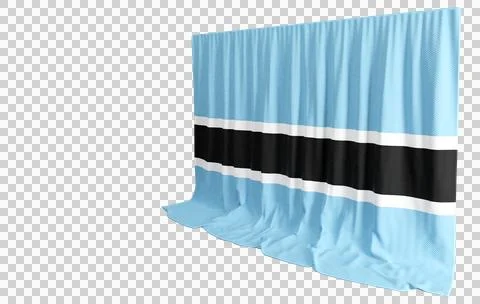 Experience vibrant unity with 3D flags of Botswana Elevate conferences and .. Stock Illustration