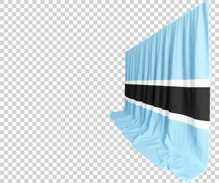 Experience vibrant unity with 3D flags of Botswana Elevate conferences and .. Stock Illustration