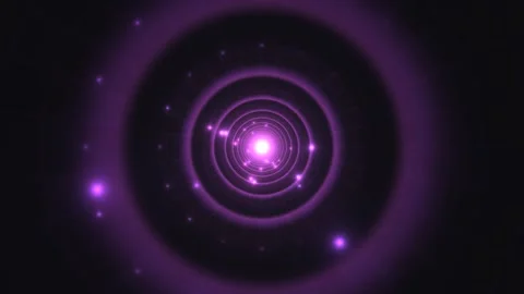 Experience the visual journey through purple light and Stock Footage 338302184