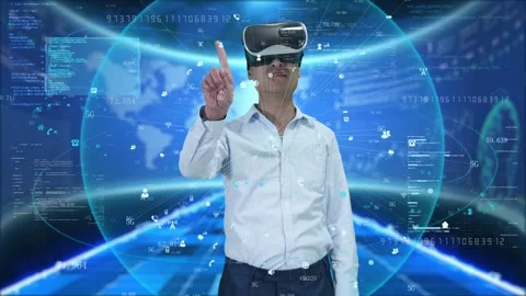 Experience vr virtual reality Stock Footage 166681013