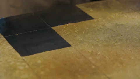 Experienced cooker serving and rolling into tube pancakes Stock Footage 304631505