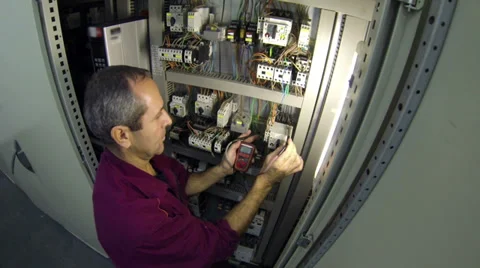 Experienced Industry Electrical Engineer Stock Footage 33034241