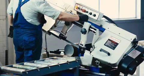 Experienced operator. Metallurgical concept professional metalworking engineer Stock Footage 167555071