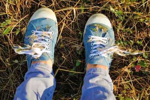 Experienced shoes Stockfoto's