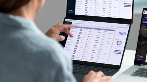 Experienced Software Developer Coding Interactively Stock Footage 346326178