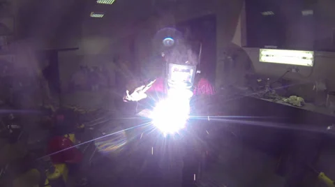 Experienced Welder Stock Footage 35326034