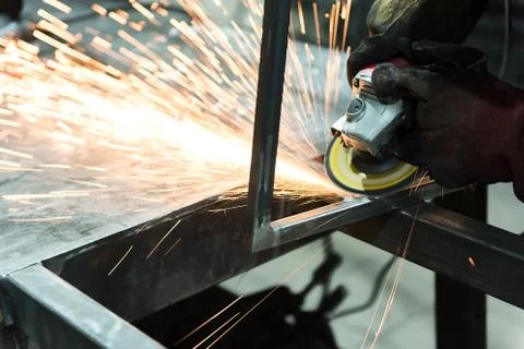 Experienced worker is laboring with concentration Stock Photos