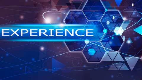 Experience,Innovation Computer Data Technology,Business concept ideea background Stock Illustration