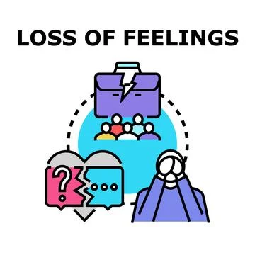 Experiencing emotional problems, relationship breakdown, and crisis managemen Stock Illustration