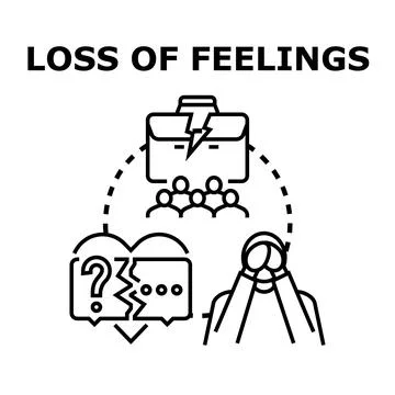 Experiencing emotional problems, relationship breakdown, and crisis managemen Stock Illustration