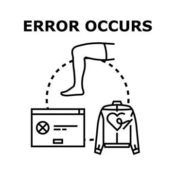 Experiencing system error and lifestyle disruption concept illustration Illustrazione stock