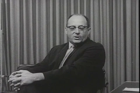 Experiment being conducted in the elegant interaction laboratory - 1962 Stock Footage 97923620