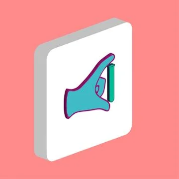 Experiment computer symbol Stock Illustration