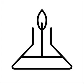 Experiment glyph flat vector icon on a white background. Vector illustration Stock-Illustration