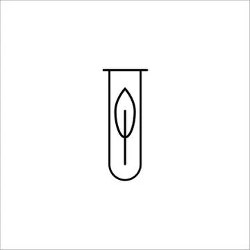 Experiment glyph flat vector icon on a white background. Vector illustration Stock Illustration