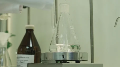 An experiment in a laboratory Stock Footage 71041160