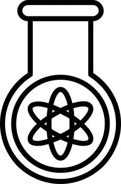 Experiment Line Icon Design Stock Illustration