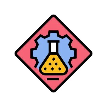 Experiment progress research development color icon vector illustration 库存插图