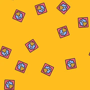 Experiment progress research development vector seamless pattern 库存插图