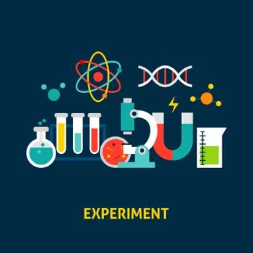 Experiment Science Concept Stock Illustration