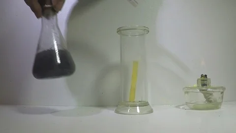 Experiment with Sulphur Stock Footage 91138468