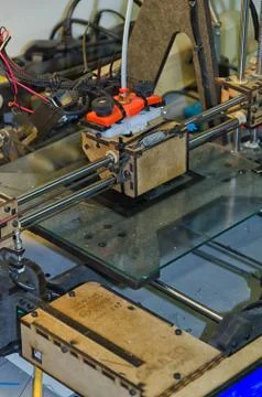 Experimental 3d printer in the laboratory Stock Photos