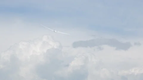 Experimental aircraft goes into the clouds Stock Footage 40272048