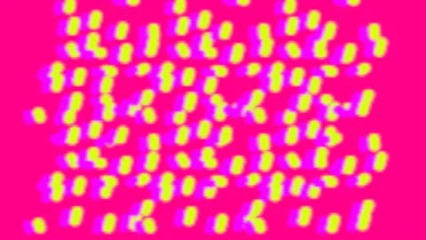 Experimental animation of acid-bright 2d objects Video stock 167344974