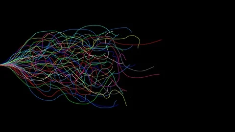 EXPERIMENTAL ANIMATION ART VIDEO (gravity no.23) Stock Footage 75154247