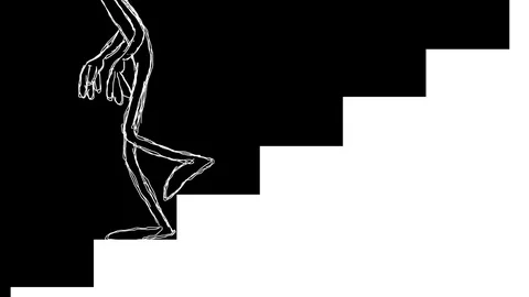 EXPERIMENTAL ANIMATION ART VIDEO (gravity no.28) Stock Footage 75154991