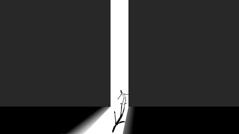 EXPERIMENTAL ANIMATION ART VIDEO (gravity no.21) Stock Footage 75155006