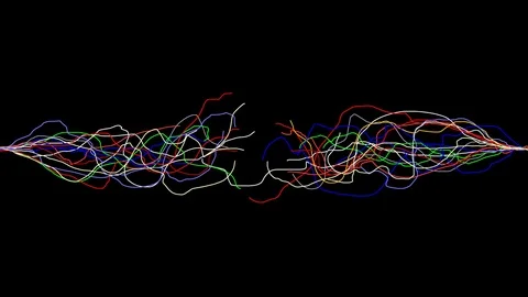 EXPERIMENTAL ANIMATION ART VIDEO (gravity no.23B) Stock Footage 77156745