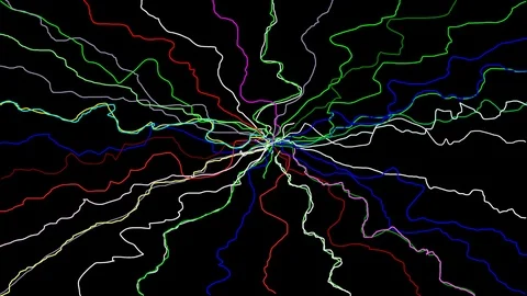 EXPERIMENTAL ANIMATION ART VIDEO (gravity no.23D) Stock Footage 78536247