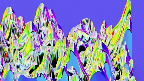 Experimental animation of color pattern Stock Footage 168120365