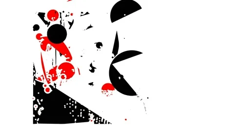 Experimental animation of graphic shapes Stock Footage 166798106