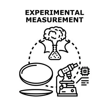 Experimental measurement process in science laboratory Stock-Illustration