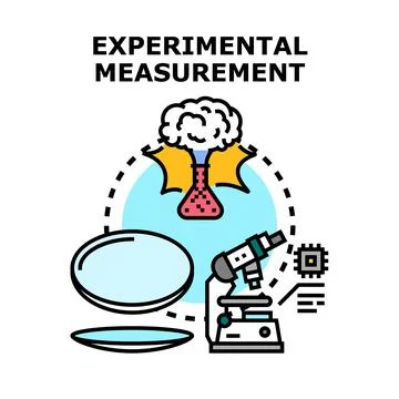 Experimental measurement process in science laboratory Stock Illustration